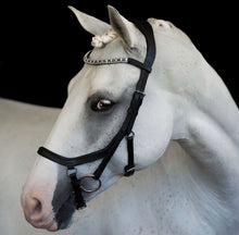 Load image into Gallery viewer, Lumiere 'AZURE' BRIDLE (EURO VERSION) - BLACK