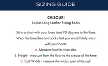 Load image into Gallery viewer, Premier Equine Chisouri Ladies Long Leather Field Riding Boot