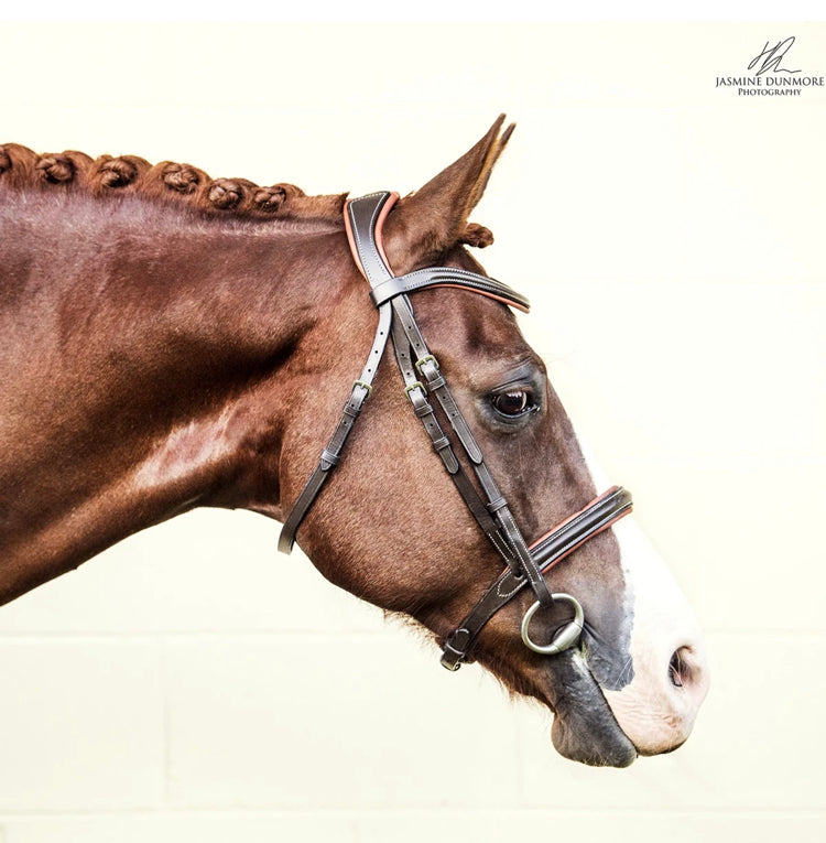 Lumiere 'AMOUR' LEATHER BRIDLE (CONVERTIBLE) - BROWN