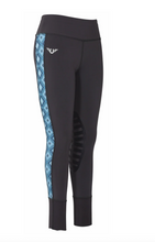 Load image into Gallery viewer, Blue Diamond Riding Tights
