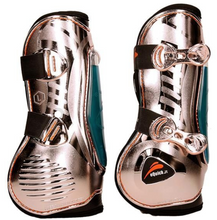 Load image into Gallery viewer, eQuick eShock Rose Gold Tendon Boots
