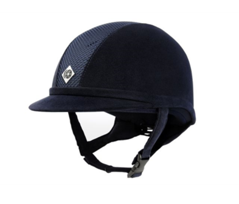 AYR8 Suede Charles Owen Helmet