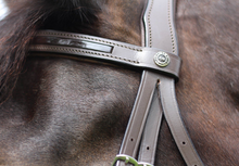 Load image into Gallery viewer, Henri de Rivel PRO Piaffe Mono Crown Bridle with Patent Leather
