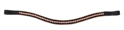 Shaped Browband with Diamantee inserts