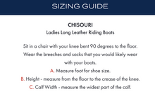 Load image into Gallery viewer, Premier Equine Chisouri Ladies Long Leather Field Riding Boot
