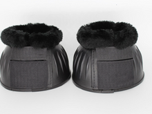 Load image into Gallery viewer, Tuffrider ESD Ribbed Bell Boots with Hook,Loop Tape, Fleece &amp; Side Strips
