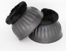 Load image into Gallery viewer, Tuffrider ESD Ribbed Bell Boots with Hook,Loop Tape, Fleece &amp; Side Strips
